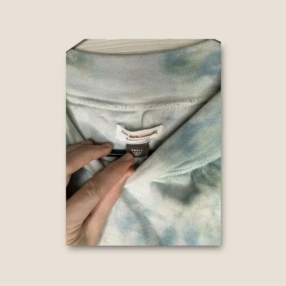 Anthropologie Pilcro Eleyna Blue Tie Dye Sweater Women’s Size Small - Picture 3 of 4